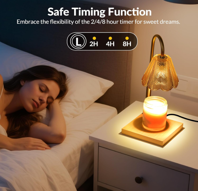 Transform your space with this sophisticated candle warmer lamp, engineered for both ambiance and practicality.